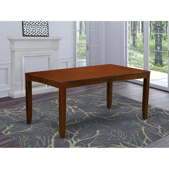 East West Furniture Lynfield  Rectangular  Dining  Table  36"x66"  with  butterfly  leaf  in  Espresso  Finish