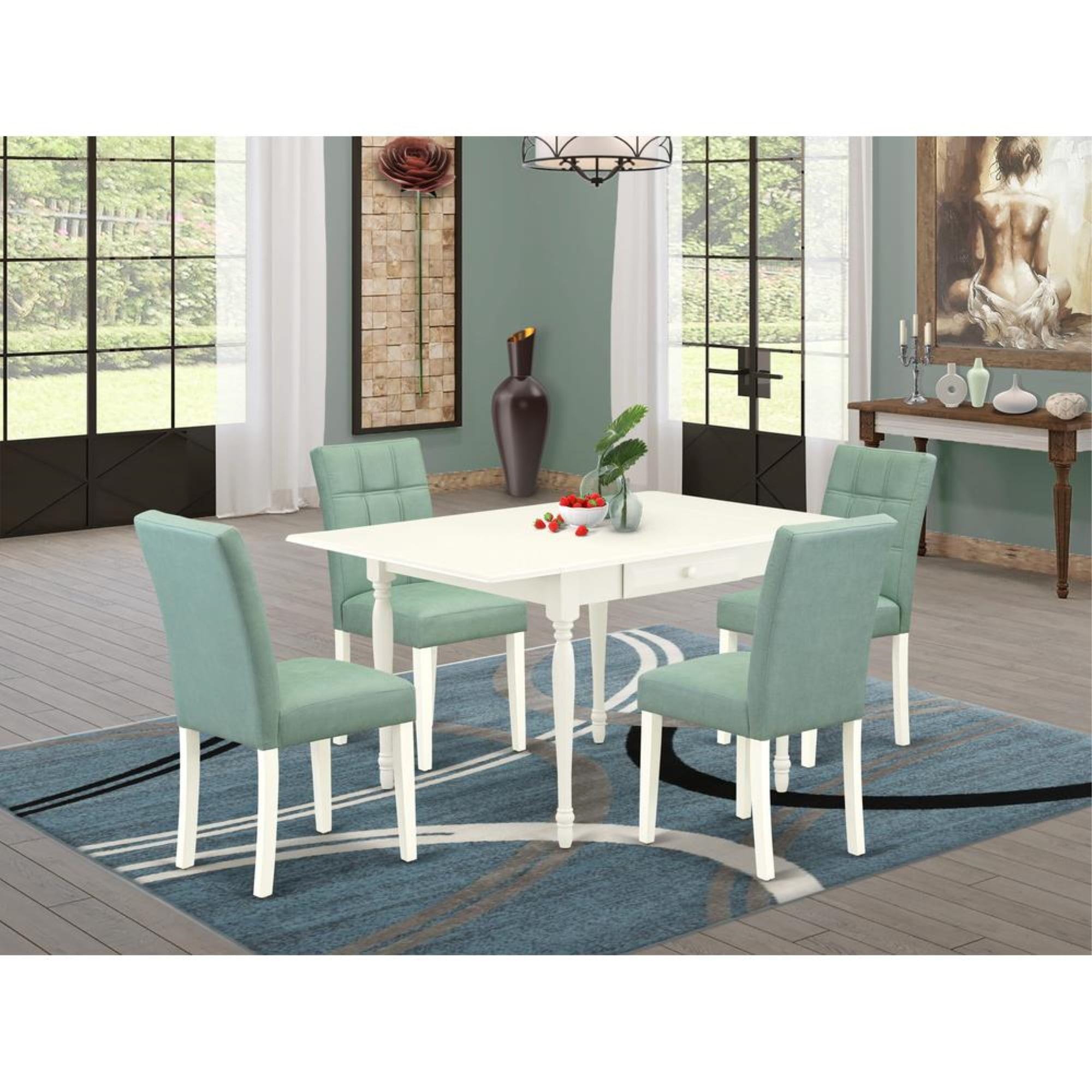 5 Piece Modern Dining Table Set contain A Dining Table - Walmart.com