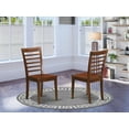 thumbnail image 1 of East West Furniture Milan 10" Wood Dining Chairs in Mahogany (Set of 2), 1 of 2