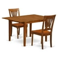 thumbnail image 1 of East West Furniture Milan 3 Piece Empire Dining Table Set, 1 of 2