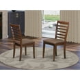 thumbnail image 1 of East West Furniture Milan 38" Fabric Dining Chairs in Mahogany (Set of 2), 1 of 2