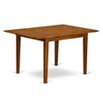 thumbnail image 1 of East West Furniture Milan 7-piece Wood Dining Table Set in Saddle Brown, 1 of 2