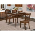 thumbnail image 1 of East West Furniture Monza 3-piece Traditional Wood Dining Room Set in Mahogany, 1 of 3