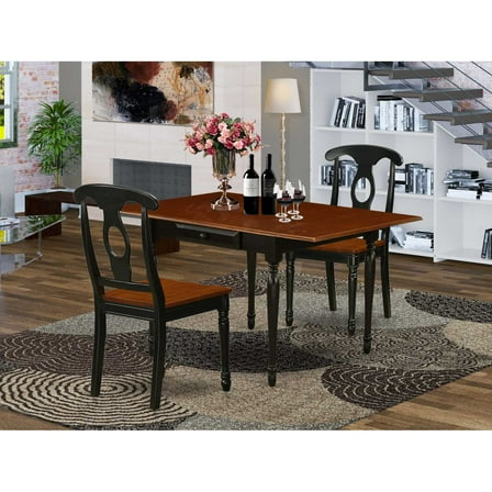 Dining Room Set Black & Cherry, MZKE3-BCH-W