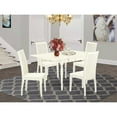 thumbnail image 1 of East West Furniture Dining Room Set Linen White, MZIP5-LWH-W, 1 of 5