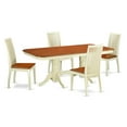 thumbnail image 1 of East West Furniture Napoleon 5-piece Wood Dinette Set in Buttermilk/Cherry, 1 of 4