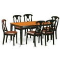 thumbnail image 1 of East West Furniture Nicoli 7 Piece Keyhole Dining Table Set, 1 of 3