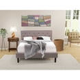 thumbnail image 1 of East West Furniture Nolan 2-Piece Wood Queen Bedroom Set in Taupe Brown/Walnut, 1 of 7