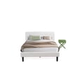 thumbnail image 1 of East West Furniture Nolan 2-Piece Wooden Queen Bedroom Set in White/Clover Green, 1 of 8