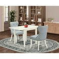 thumbnail image 1 of East West Furniture East-West Furniture NDSI3-LWH-15 - A dining table set of two great parson chairs with Linen Fabric Baby Blue color and a gorgeous drop leaf rectangle dining table with Linen..., 1 of 6
