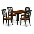 thumbnail image 1 of East West Furniture Norden 5-piece Wood Kitchen Table Set in Black/Cherry, 1 of 3