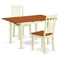 thumbnail image 1 of East West Furniture Norfolk 3-piece Wood Dining Set in Buttermilk/Cherry, 1 of 6