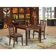 thumbnail image 1 of East West Furniture Oxford 3-piece Wood Dinette Table Set in Mahogany, 1 of 7