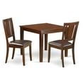 thumbnail image 1 of East West Furniture Oxford 3-piece Wood Dining Table and Chairs in Mahogany, 1 of 4