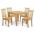 thumbnail image 1 of East West Furniture Oxford 5-piece Traditional Wood Kitchen Set in Oak, 1 of 6