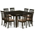 thumbnail image 1 of East West Furniture PFCA9-CAP-C Dining Room Set for 8-Dinette Table with Leaf & 8 Dinette Chairs, 9 piece - Cappuccino, 1 of 8