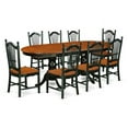 thumbnail image 1 of East West Furniture PLDO9-BCH-W 9 Piece Kitchen Table Set, Black & Cherry, 1 of 1
