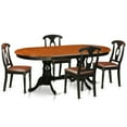 thumbnail image 1 of East West Furniture PLKE5-BCH-LC Dining Room Set - Table with 4 Wood Chairs, Black & Cherry - 5 Piece, 1 of 1