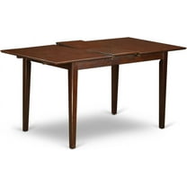 East West Furniture PST-MAH-T Picasso Modern Kitchen Table - a Rectangle Dining Table Top with Butterfly Leaf, 32x60 Inch, Mahogany