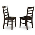 thumbnail image 1 of East West Furniture Parfait 11" Wood Dining Chairs in Cappuccino (Set of 2), 1 of 6