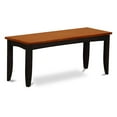thumbnail image 1 of East West Furniture Parfait 17" Wood Dining Bench in Black/Cherry, 1 of 3