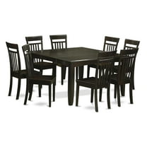 East West Furniture Parfait 9-piece Dining Set with Wood Chairs in Cappuccino