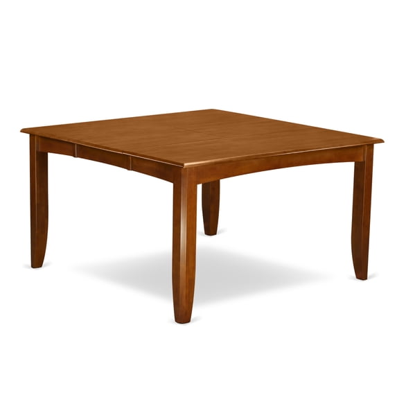 East West Furniture Parfait 9-piece Wood Dining Set in Saddle Brown