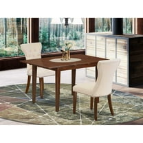 East West Furniture Dining Room Set Mahogany, PSGA3-MAH-32