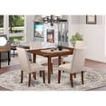 thumbnail image 1 of East West Furniture Picasso 5-piece Wood Kitchen Set in Mahogany, 1 of 6
