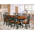 thumbnail image 1 of East West Furniture Dining Room Set Black & Cherry, PLDO9-BCH-W, 1 of 7