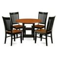 thumbnail image 1 of East West Furniture SUWE5-BCH-W 5 Piece Sudbury Set, Rich Black & Cherry, 1 of 1