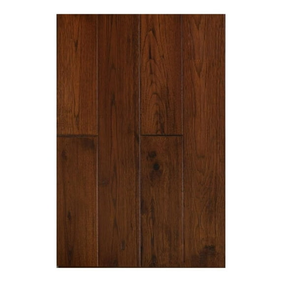 East West Furniture Sango Premier 1/2 x 5" Hardwood Flooring in Hickory Oak