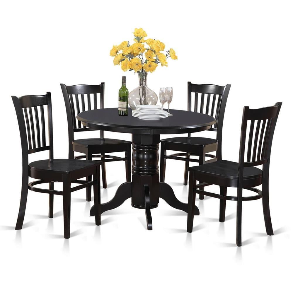 East West Furniture Small Dining Dinette Set, Shelton 5-Piece ...
