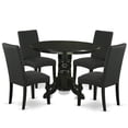 thumbnail image 1 of East West Furniture Shelton 5-piece Wood Dining Set in Black, 1 of 4