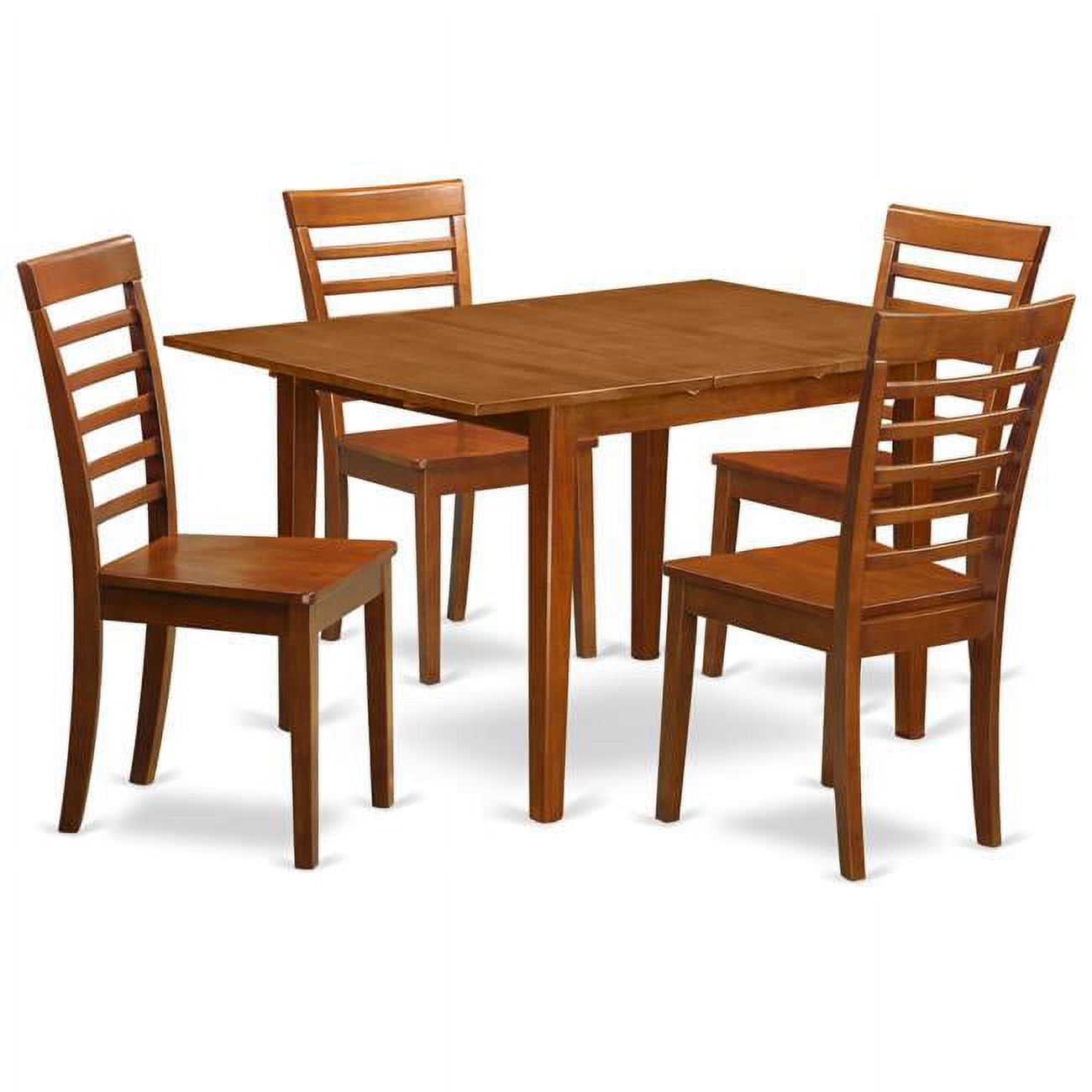 East West Furniture Small Spaces Dining Tables & 4 Kitchen Chairs