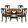 thumbnail image 1 of East West Furniture Sudbury 5-piece Wood Dinette Set in Black/Cherry, 1 of 6