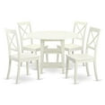 thumbnail image 1 of East West Furniture Sudbury 5-piece Wood Dining Room Set in Linen White, 1 of 6