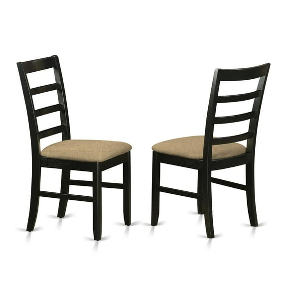 East West Furniture Dining Room Set Black & Cherry, SUPF5-BCH-C