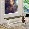 thumbnail image 1 of East West Furniture Dining Chair Wire brushed Linen White & Distressed Jacobean, VB076, 1 of 5