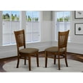 thumbnail image 1 of East West Furniture Vancouver 37" Fabric Dining Chairs in Espresso (Set of 2), 1 of 2