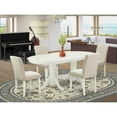 thumbnail image 1 of East West Furniture Dining Room Set Linen White, VAAB5-LWH-02, 1 of 6