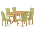 thumbnail image 1 of East West Furniture Dining Room Set Oak, VACE7-OAK-07, 1 of 4
