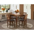 thumbnail image 1 of East West Furniture Vernon 5-piece Wood Dining Table Set in Mahogany, 1 of 4