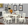 thumbnail image 1 of East West Furniture Dining Room Set Linen White, WECL5-WHI-C, 1 of 6