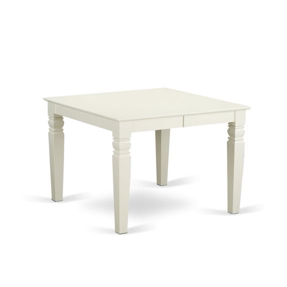 East West Furniture Dining Room Set Linen White, WEBR7-WHI-02