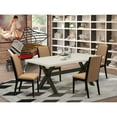 thumbnail image 1 of East West Furniture X627LA147-5 5-Piece Beautiful Dining Room Table Set an Excellent Linen White rectangular Table Top and 4 Gorgeous Solid Wood Legs and Linen Fabric Seat Parson Dining Chairs..., 1 of 10