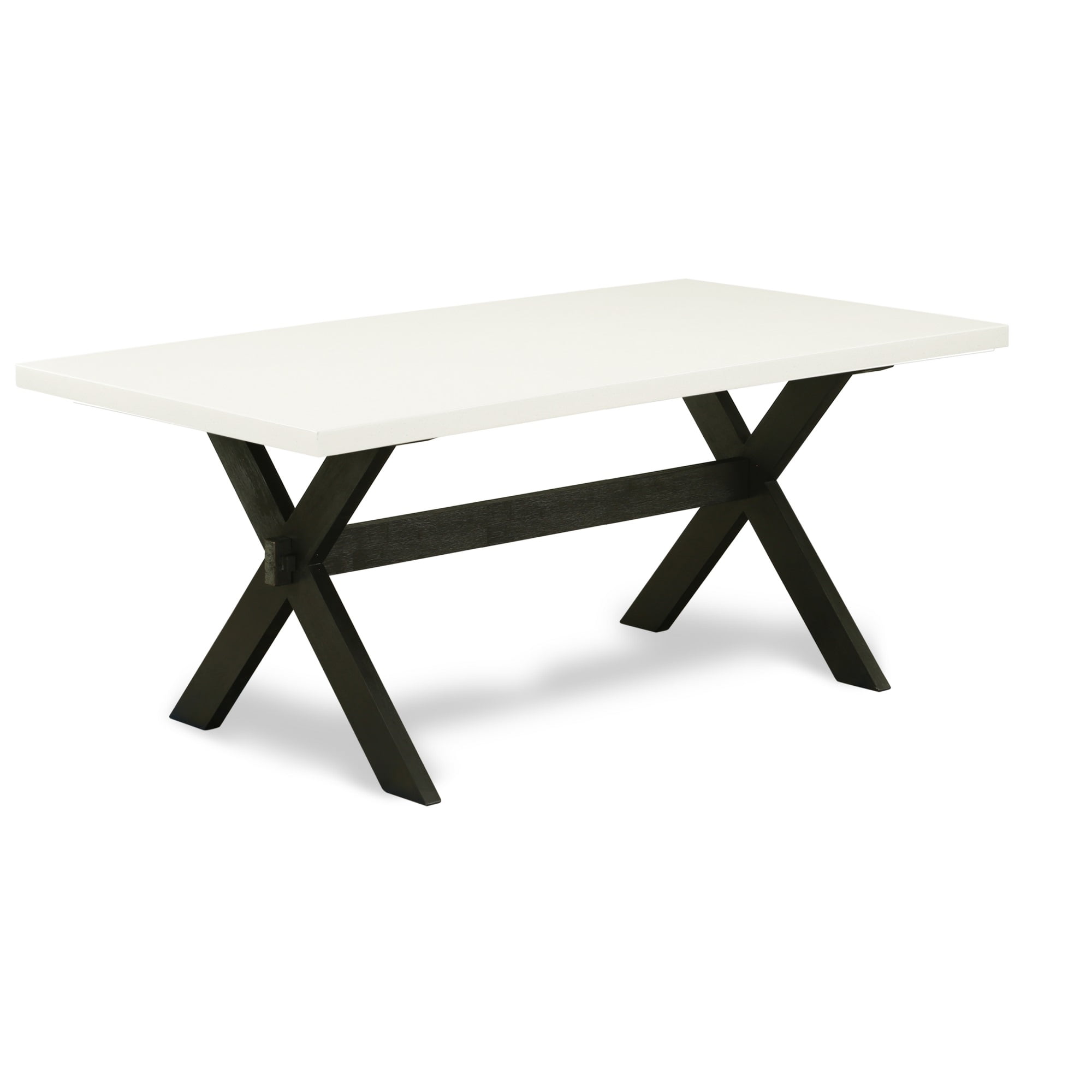 East West Furniture X627Ga6509 9Piece Dining Table Set 8 Parson Dining Chairs and Dining