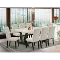 thumbnail image 1 of East West Furniture X697Ga650-9 - 9-Piece Dining Room Set - 8 Parson Chairs and a Rectangular Small Dining Table Hardwood Frame, 1 of 6