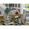 thumbnail image 1 of East West Furniture X-Style 5-piece Wood Dinette Set in Jacobean Brown, 1 of 6