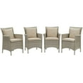 thumbnail image 1 of East West Furniture X776VE721-7 7Pc Dinette Sets for Small Spaces Offers a Rectangular Table and 6 Parson Chairs with Blue Color Linen Fabric, Distressed Jacobean Finish, 1 of 10